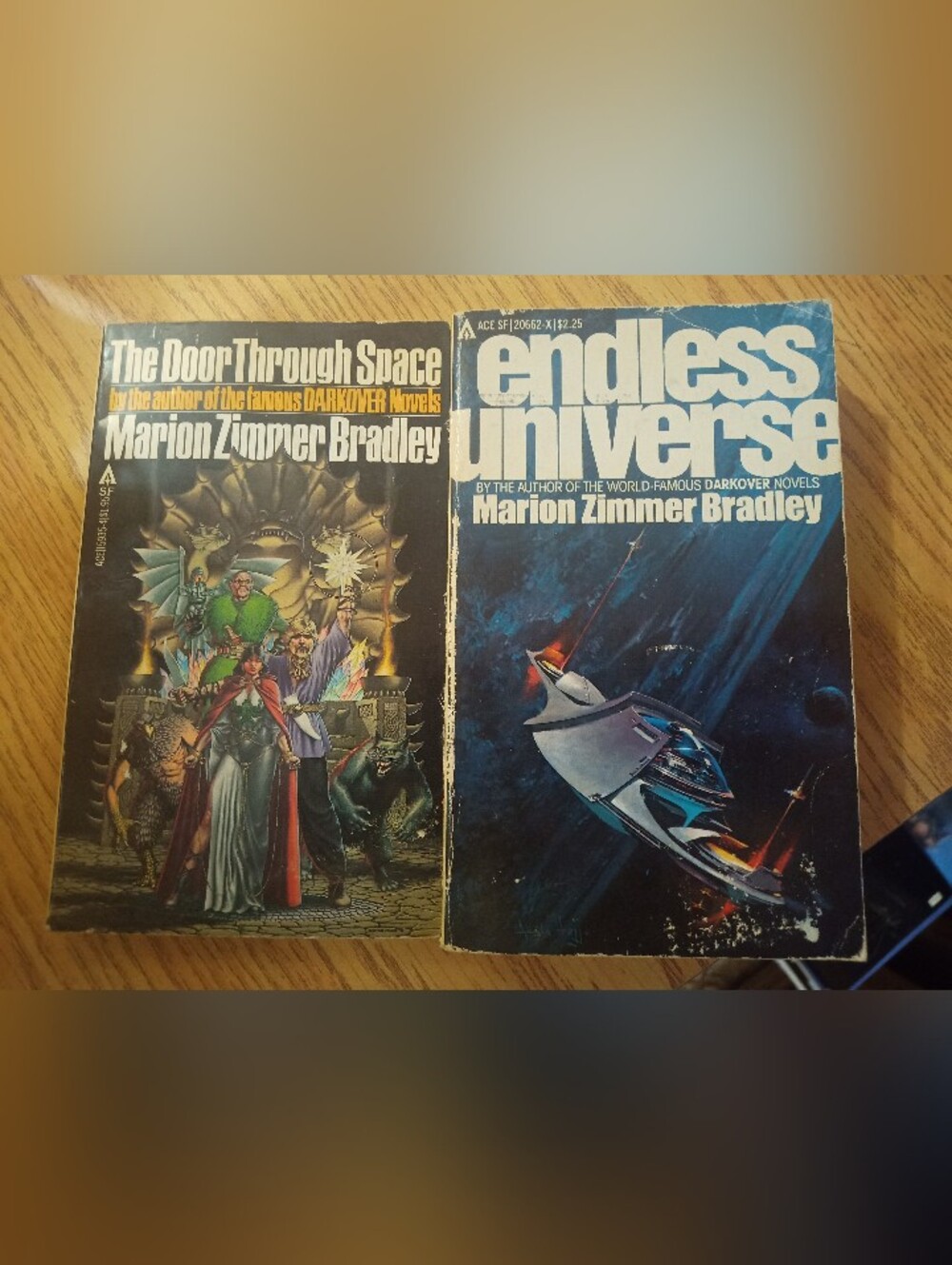 Marion Zimmer Bradley 2 Book Lot: The Door Through Space & Endless Universe